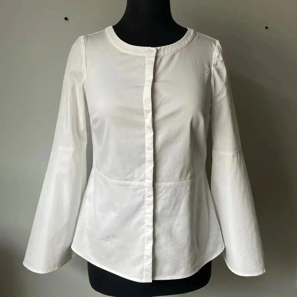 Halston|  Bell Sleeve Blouse